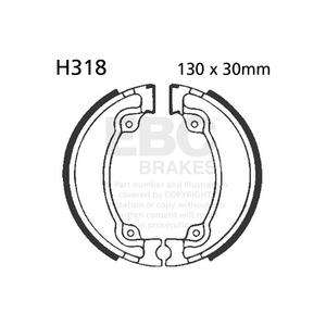 Brake shoe set EBC H318 inclusiv arcurile