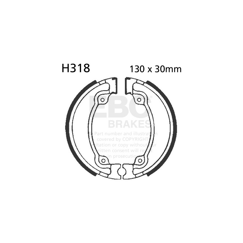 Brake shoe set EBC inclusiv arcurile
