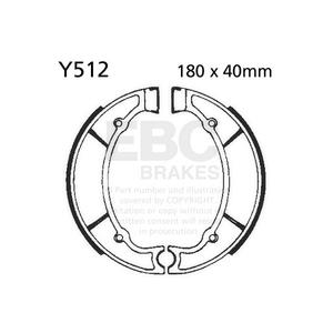 Brake shoe set EBC Y512 inclusiv arcurile