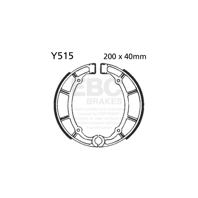 Brake shoe set EBC inclusiv arcurile