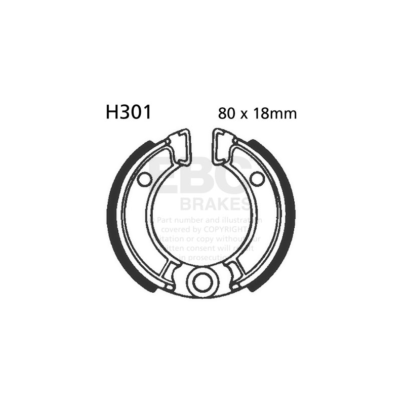 Brake shoe set EBC inclusiv arcurile