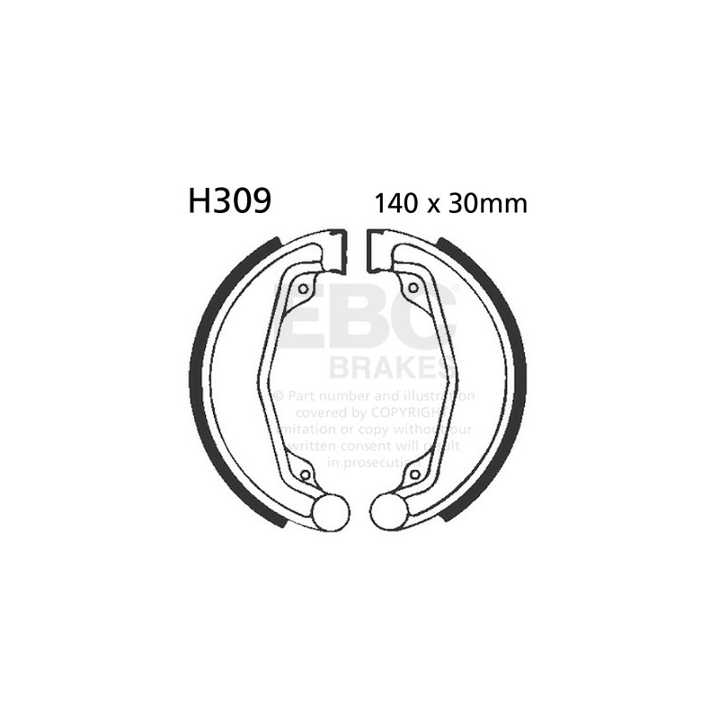 Brake shoe set EBC inclusiv arcurile