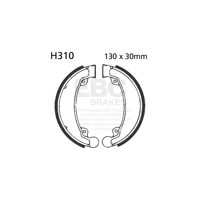 Brake shoe set EBC inclusiv arcurile