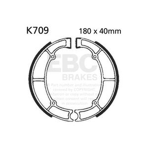 Brake shoe set EBC K709 inclusiv arcurile