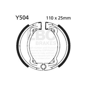 Brake shoe set EBC Y504 inclusiv arcurile