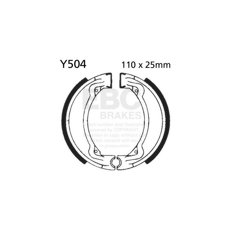 Brake shoe set EBC inclusiv arcurile