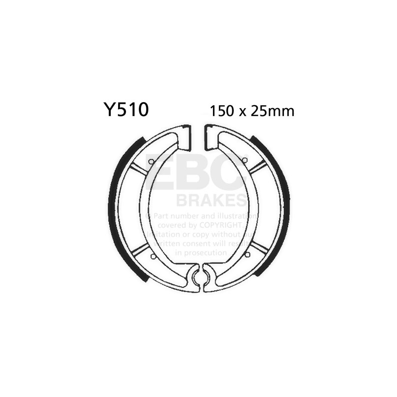 Brake shoe set EBC inclusiv arcurile
