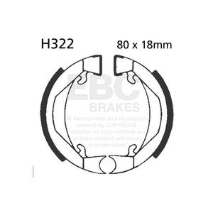 Brake shoe set EBC H322 inclusiv arcurile