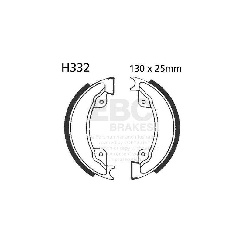 Brake shoe set EBC inclusiv arcurile