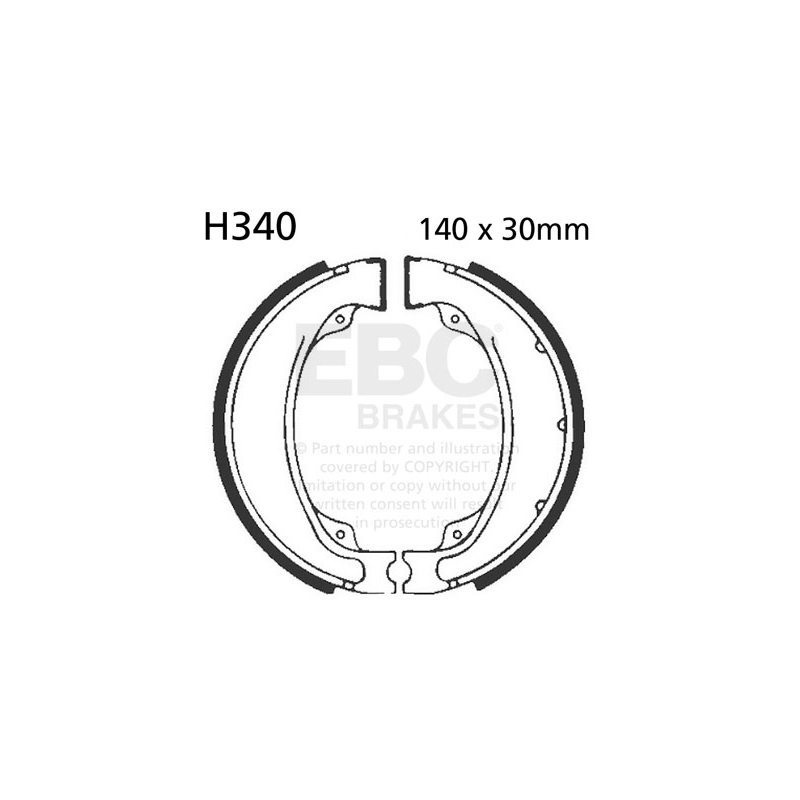 Brake shoe set EBC inclusiv arcurile