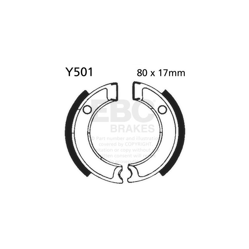 Brake shoe set EBC inclusiv arcurile