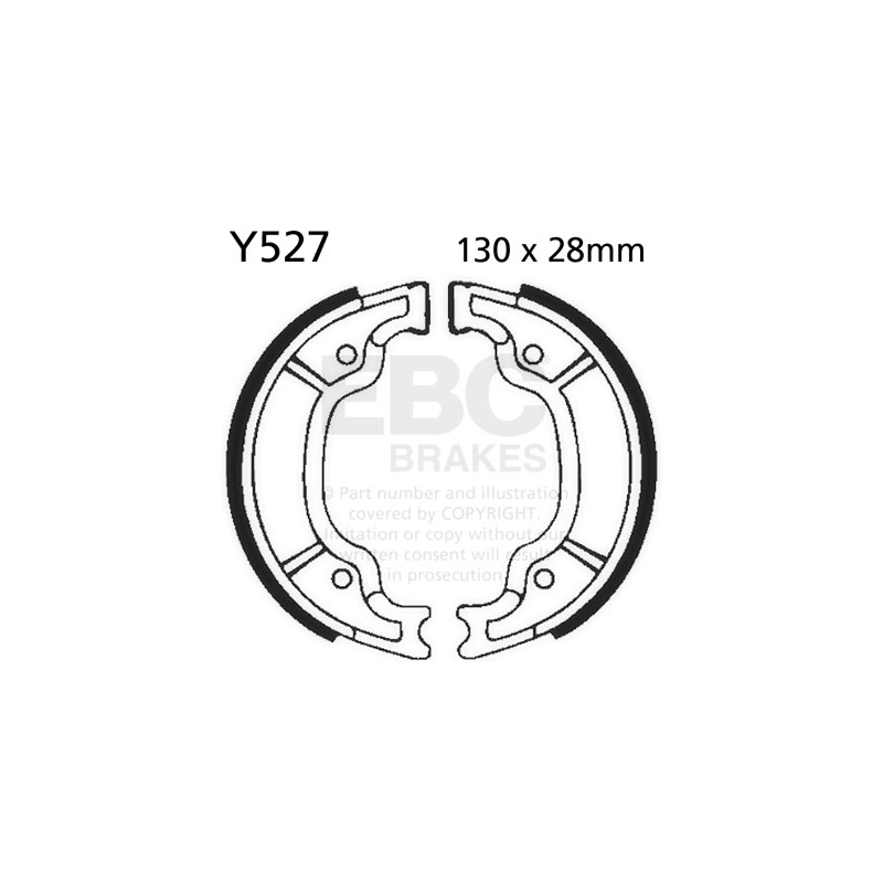 Brake shoe set EBC inclusiv arcurile