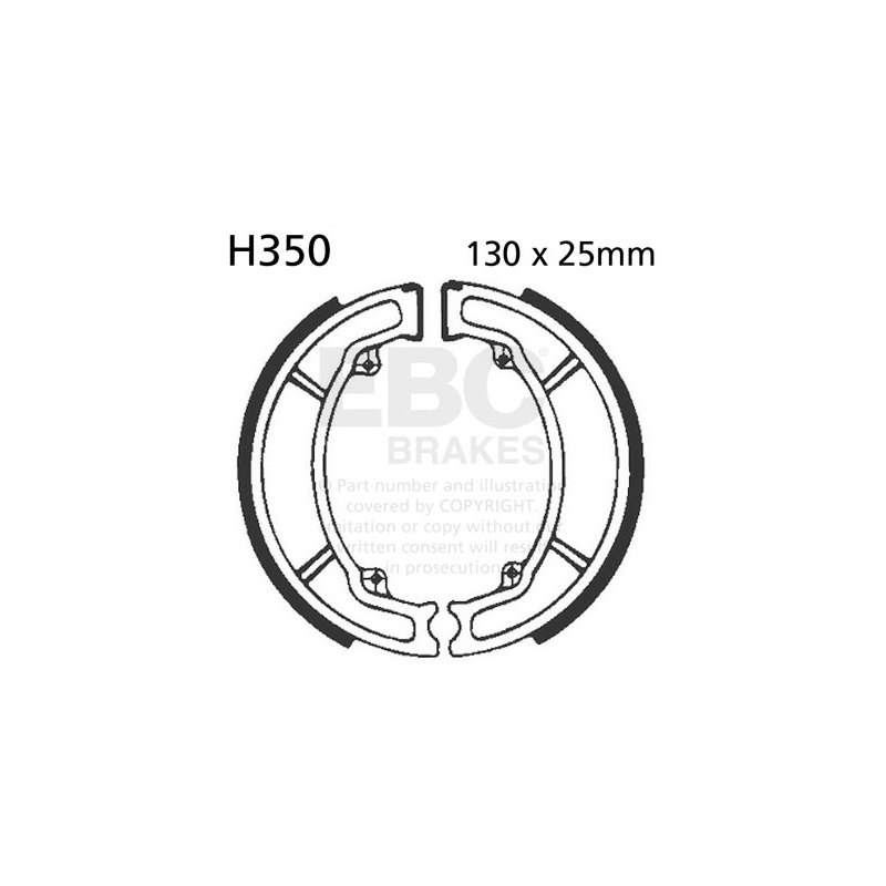 Brake shoe set EBC inclusiv arcurile