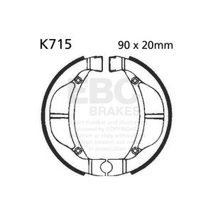 Brake shoe set EBC K715 inclusiv arcurile