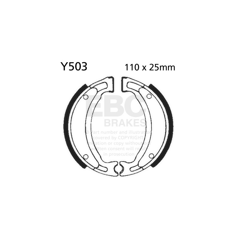 Brake shoe set EBC inclusiv arcurile