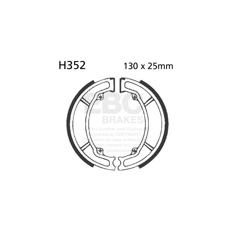 Brake shoe set EBC inclusiv arcurile