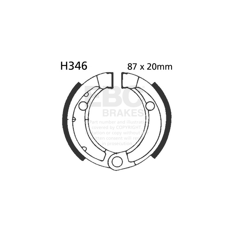 Brake shoe set EBC inclusiv arcurile