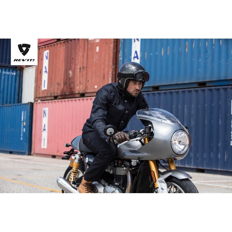 Revit Crosby albastru albastru motocicletă Shirt výprodej lichidare