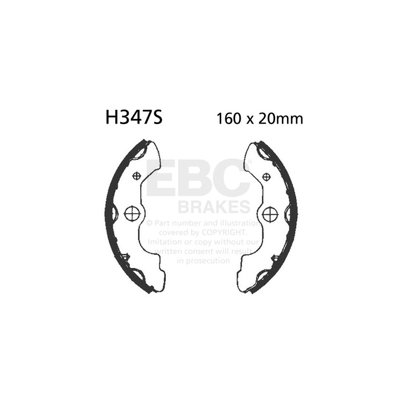 Brake shoe set EBC inclusiv arcurile