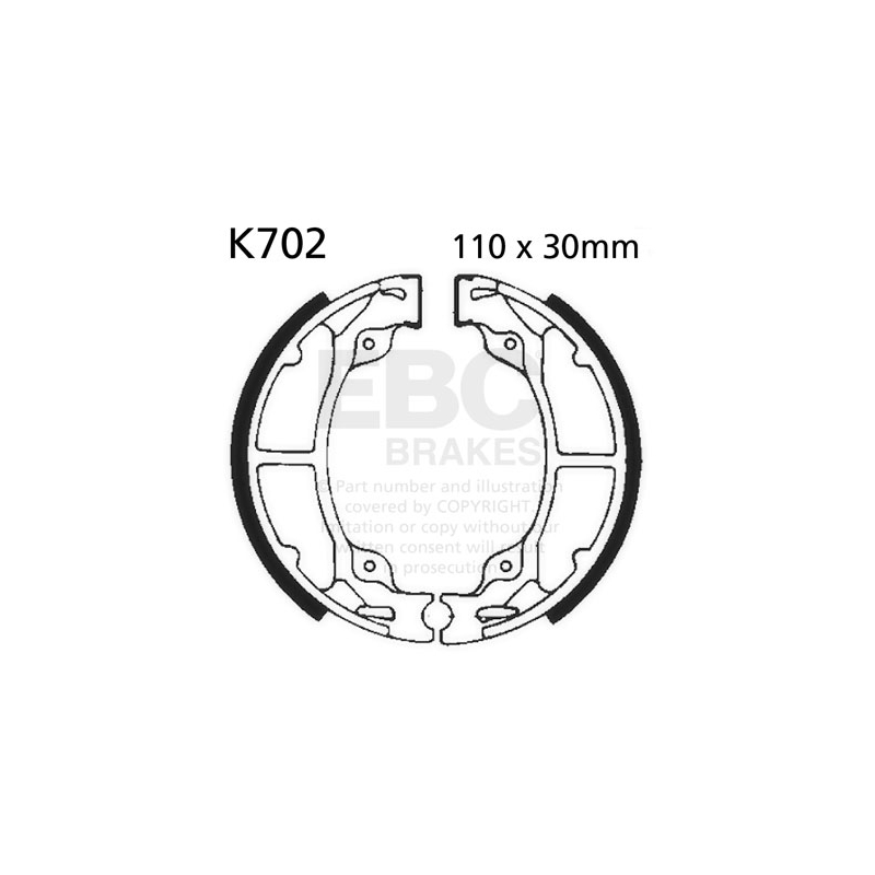Brake shoe set EBC inclusiv arcurile