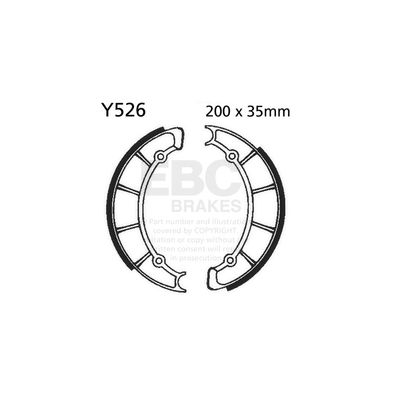 Brake shoe set EBC inclusiv arcurile