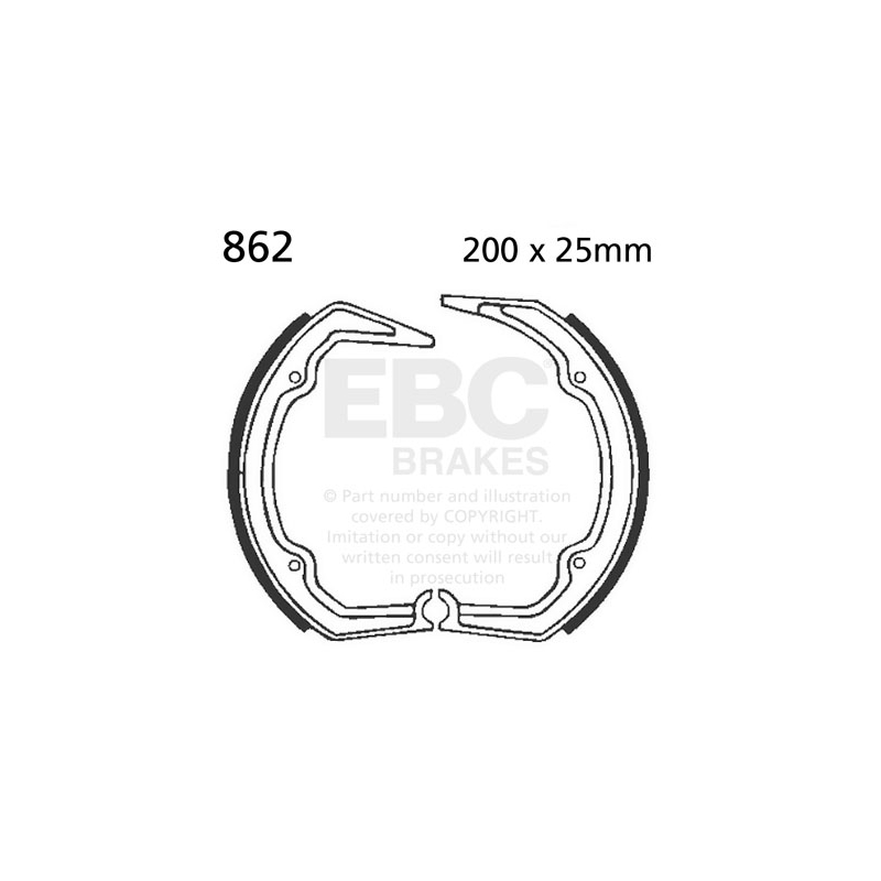 Brake shoe set EBC nu contin arcurile