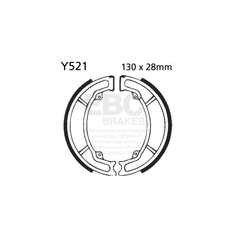 Brake shoe set EBC nu contin arcurile