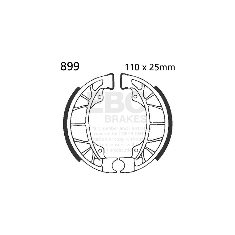 Brake shoe set EBC nu contin arcurile