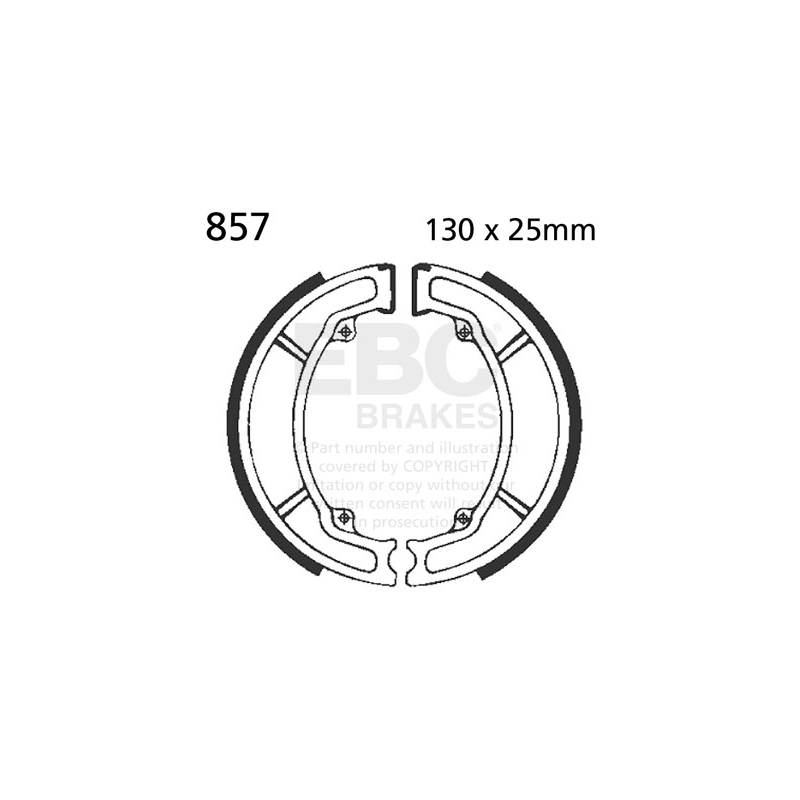 Brake shoe set EBC nu contin arcurile