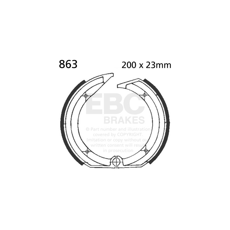 Brake shoe set EBC nu contin arcurile