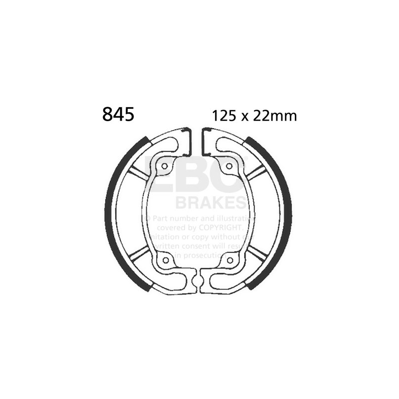 Brake shoe set EBC