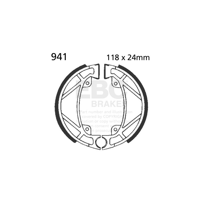 Brake shoe set EBC
