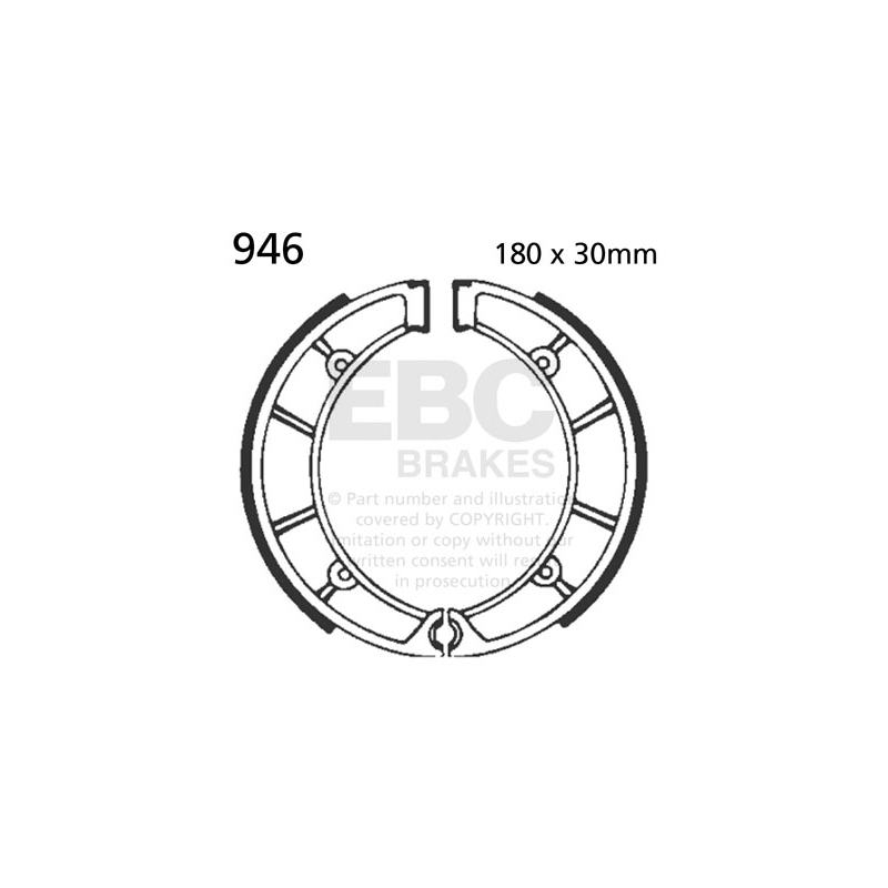 Brake shoe set EBC