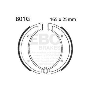 Brake shoe set EBC 801G canelati