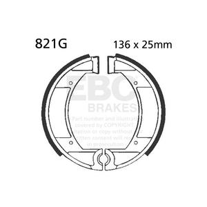 Brake shoe set EBC 821G canelati