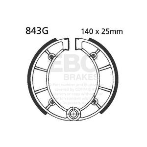 Brake shoe set EBC 843G canelati
