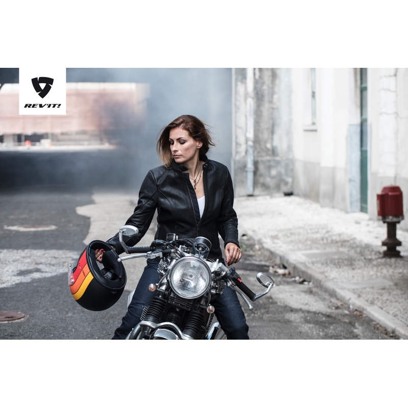 Jacheta de motocicletă Revit Rosa Black pentru femei Revit Rosa Negru Vânzare lichidare