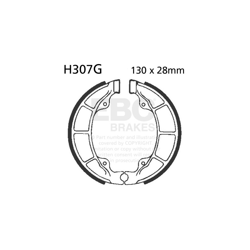 Brake shoe set EBC canelati