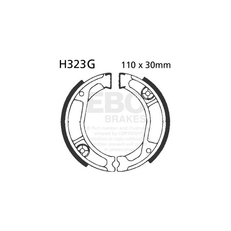 Brake shoe set EBC canelati