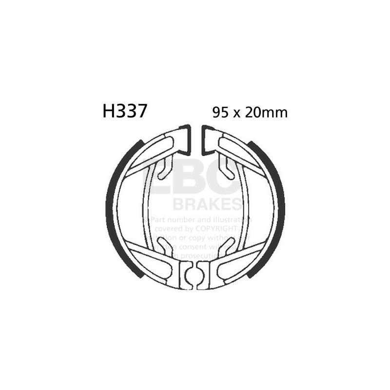 Brake shoe set EBC