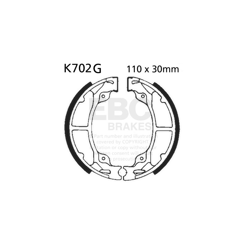Brake shoe set EBC canelati