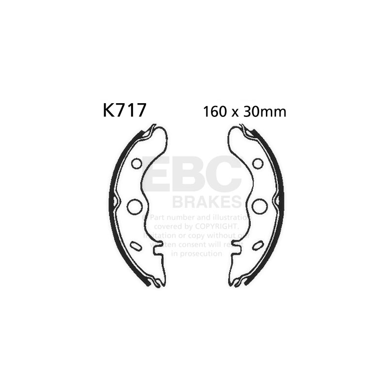 Brake shoe set EBC