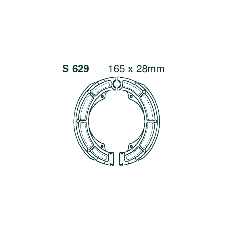 Brake shoe set EBC canelati