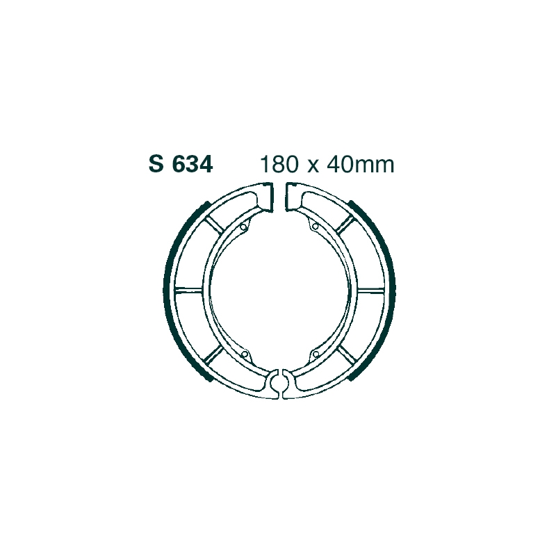 Brake shoe set EBC canelati