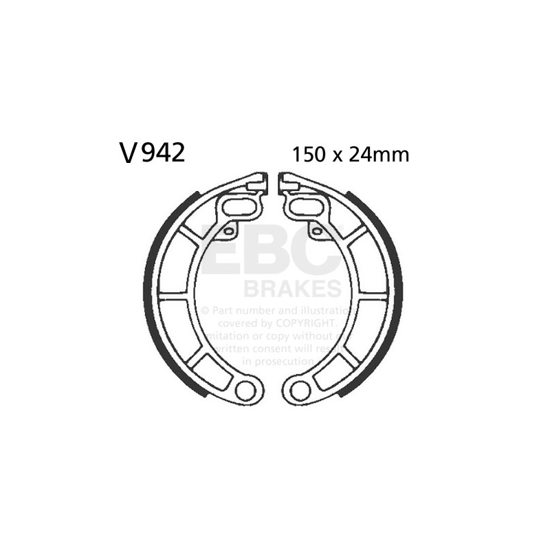 Brake shoe set EBC