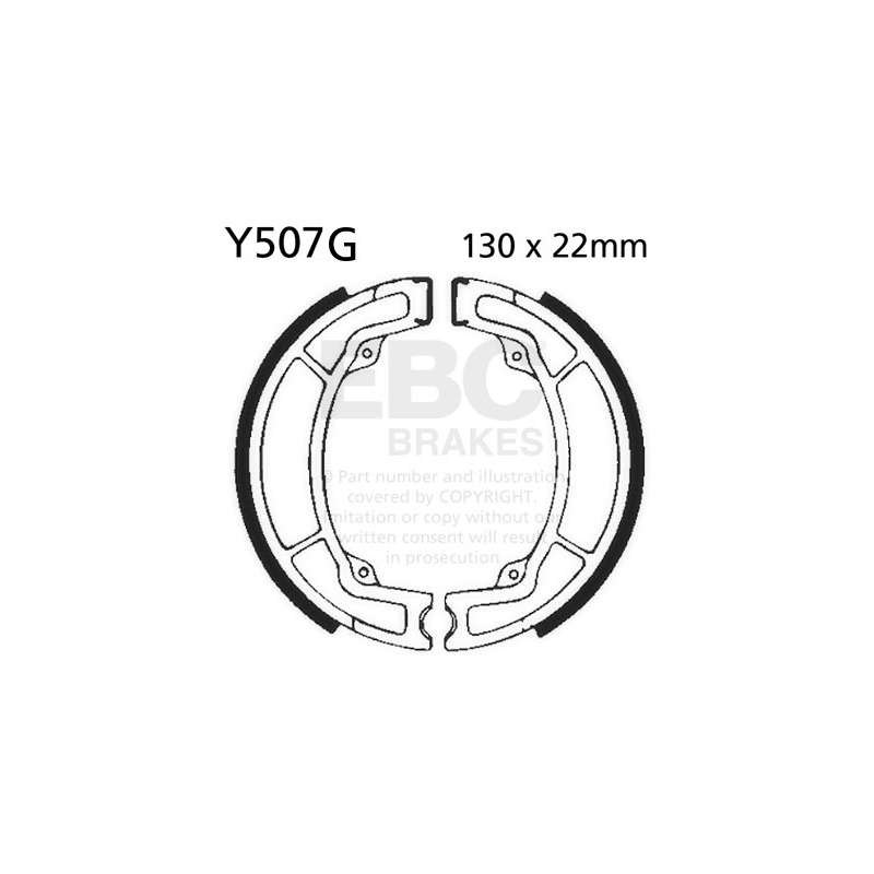 Brake shoe set EBC canelati