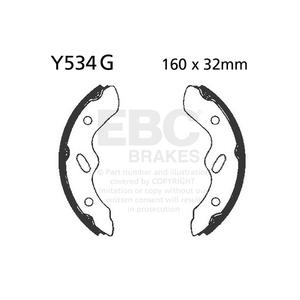 Brake shoe set EBC Y534G canelati
