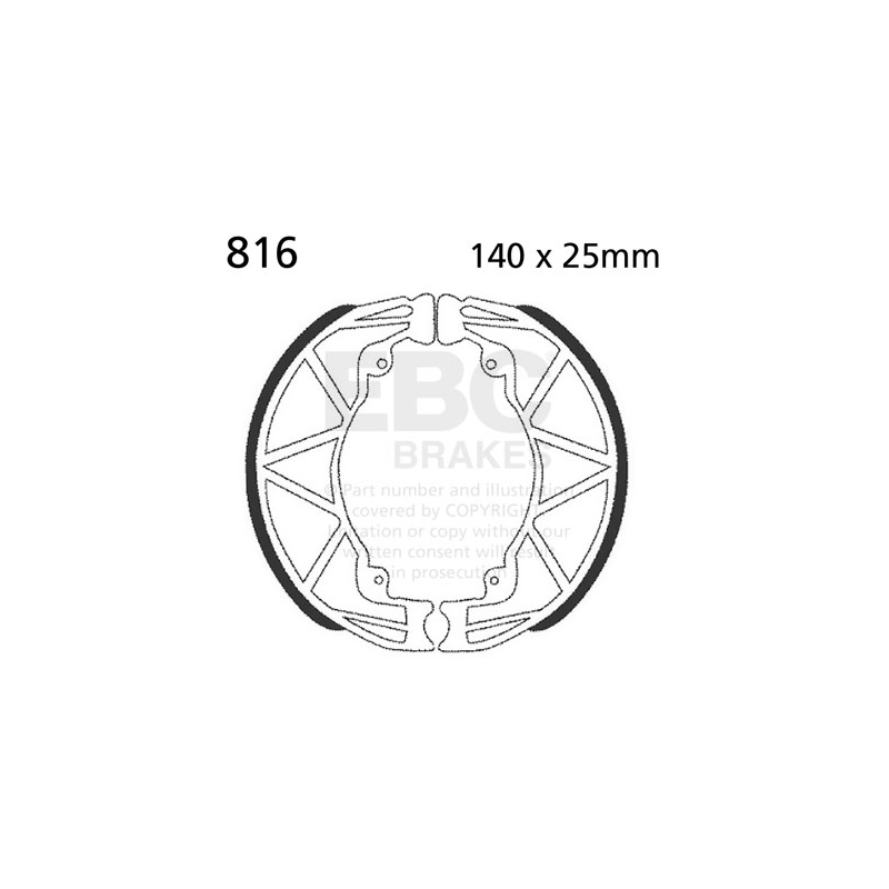 Brake shoe set EBC