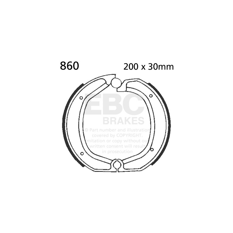 Brake shoe set EBC