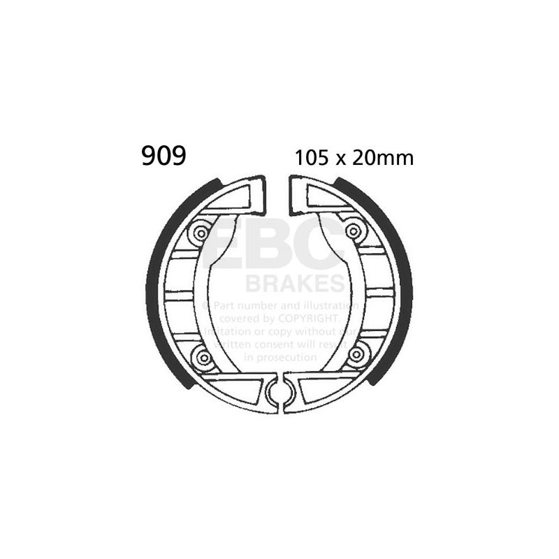 Brake shoe set EBC